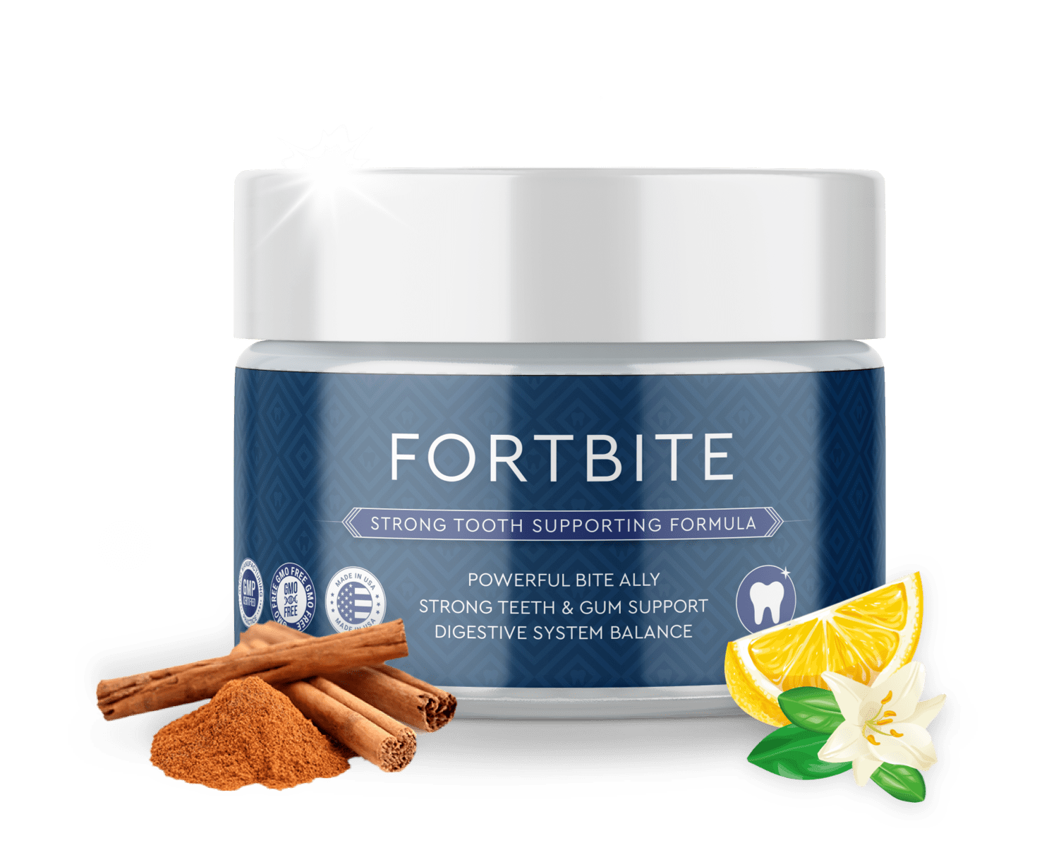 FortBite dental powder formula
